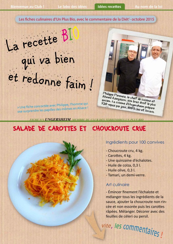 cuisiner choucroute crue bio