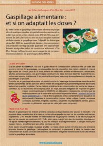 Fiche technique gaspillage 1 Un Plus Bio